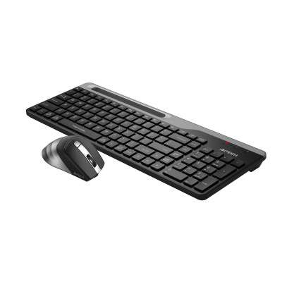Комплект (клавіатура, миша) бездротовий A4Tech FB2535CS Smoky Grey