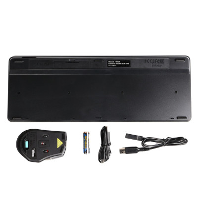 Комплект (клавіатура, миша) бездротовий A4Tech FB2535CS Smoky Grey