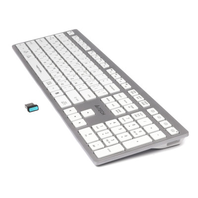 Клавіатура бездротова A4Tech Fstyler FBX50C White
