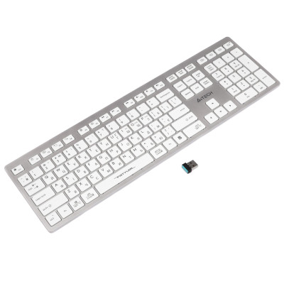 Клавіатура бездротова A4Tech Fstyler FBX50C White