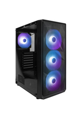 Корпус 1stPlayer FD3-BK-4F7 Black без БЖ
