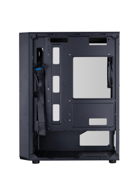 Корпус 1stPlayer FD3-M-BK-4F7 Black без БЖ