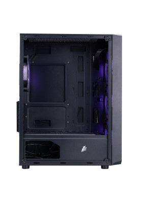 Корпус 1stPlayer FD3-M-BK-4F7 Black без БЖ