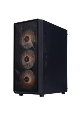 Корпус 1stPlayer FD3-M-BK-4F7 Black без БЖ