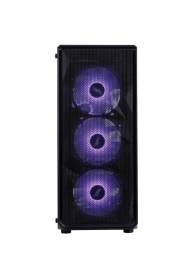 Корпус 1stPlayer FD3-M-BK-4F7 Black без БЖ