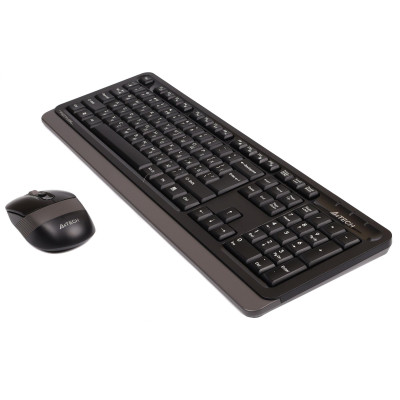 Комплект (клавіатура, миша) бездротовий A4Tech FG1010 Black/Grey