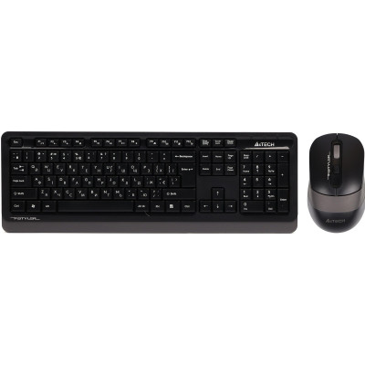 Комплект (клавіатура, миша) бездротовий A4Tech FG1010 Black/Grey
