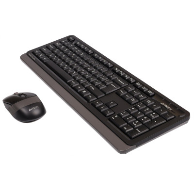 Комплект (клавіатура, миша) бездротовий A4Tech FG1010S Black/Grey