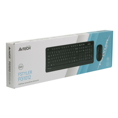 Комплект (клавіатура, миша) бездротовий A4Tech FG1012 Black