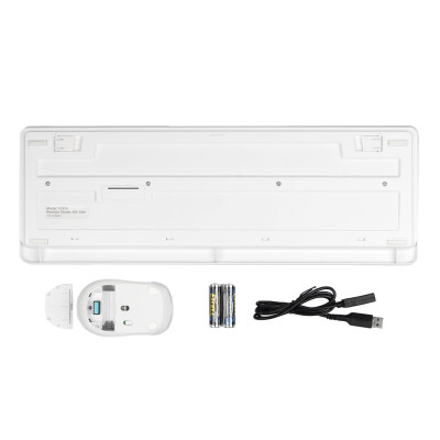 Комплект (клавіатура, миша) бездротовий A4Tech FG1012 White
