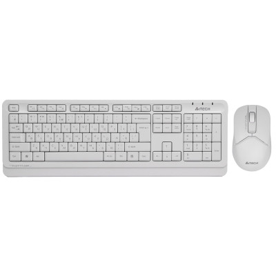 Комплект (клавіатура, миша) бездротовий A4Tech FG1012 White