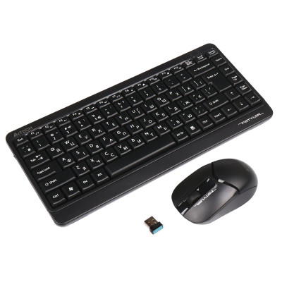Комплект (клавіатура, миша) бездротовий A4Tech FG1112 Black