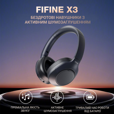 Гарнітура Fifine X3 Black Гарнітура Fifine X3 Black