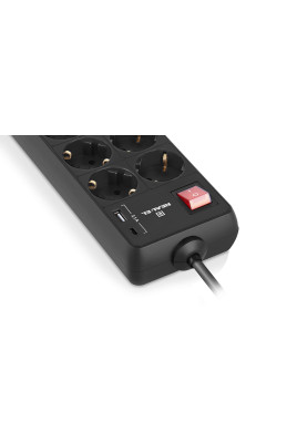 Фільтр живлення REAL-EL RS-Protect 805 1.8м Black (EL122300042)