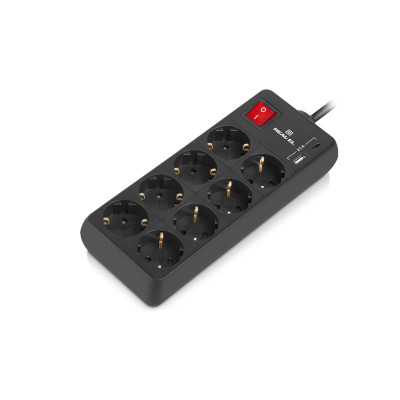 Фільтр живлення REAL-EL RS-Protect 805 1.8м Black (EL122300042)