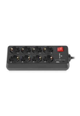 Фільтр живлення REAL-EL RS-Protect 805 1.8м Black (EL122300042)