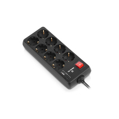 Фільтр живлення REAL-EL RS-Protect 805 1.8м Black (EL122300042)