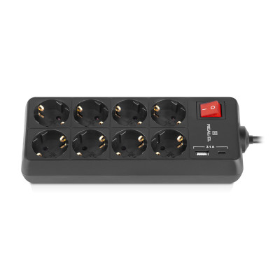 Фільтр живлення REAL-EL RS-Protect 805 3м Black (EL122300043)