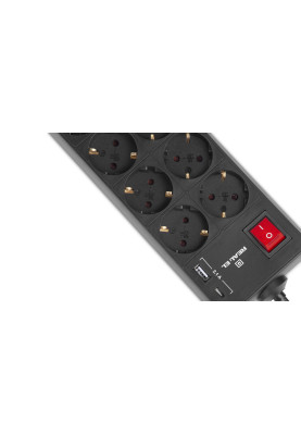 Фільтр живлення REAL-EL RS-Protect 805 3м Black (EL122300043)