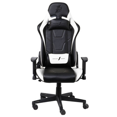 Крісло для геймерів 1stPlayer FK2 Black White Крісло для геймерів 1stPlayer FK2 Black White