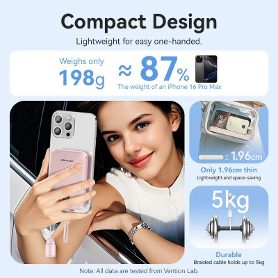 Універсальна мобільна батарея Vention 10000mAh 22.5W Blue (FKAL0-C) Універсальна мобільна батарея Vention 10000mAh 22.5W Blue (FKAL0-C)
