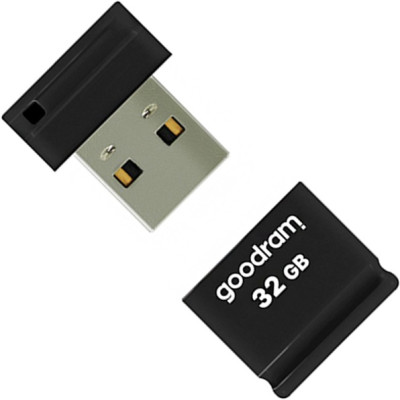 Флеш-накопичувач USB2.0 32GB Goodram UPI2 (Piccolo) Black (UPI2-0320K0R11) Флеш-накопичувач USB2.0 32GB Goodram UPI2 (Piccolo) Black (UPI2-0320K0R11)