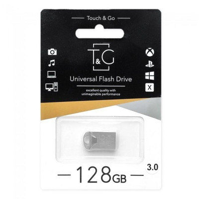 Флеш-накопичувач USB3.0 128GB T&G 106 Metal Series Silver (TG106-128G3) Флеш-накопичувач USB3.0 128GB T&G 106 Metal Series Silver (TG106-128G3)