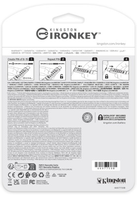 Флеш-накопичувач USB3.2 128GB Kingston IronKey Keypad 200 Type-C Blue (IKKP200C/128GB)