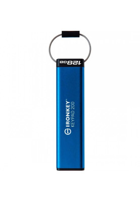 Флеш-накопичувач USB3.2 128GB Kingston IronKey Keypad 200 Type-C Blue (IKKP200C/128GB)