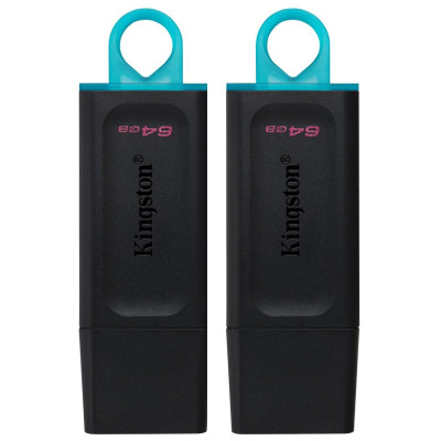 Флеш-накопичувач USB3.2 64GB Kingston DataTraveler Exodia Black/Blue 2 Pieces (DTX/64GB-2P)
