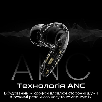 Bluetooth-гарнітура HiFuture Flybuds4 Black Bluetooth-гарнітура HiFuture Flybuds4 Black
