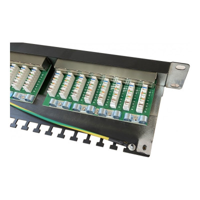 Патч-панель Atcom FP6224 19" 24хRJ-45 FTP 1U cat.6, в зборі Патч-панель Atcom FP6224 19" 24хRJ-45 FTP 1U cat.6, в зборі