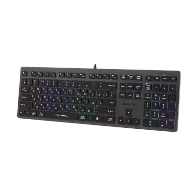 Клавіатура A4Tech Fstyler FX60H Grey Neon Backlit Клавіатура A4Tech Fstyler FX60H Grey Neon Backlit