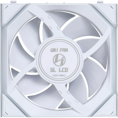 Вентилятор Lian Li Uni Fan SL Wireless LCD 120-3 Reverse White (G99.12RSLLCD1W3W.00)