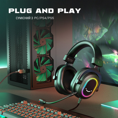 Гарнітура Fifine RGB H6 Black