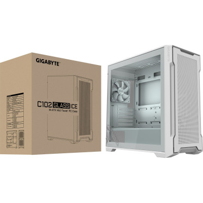 Корпус Gigabyte C102 Glass Ice White без БЖ (GB-C102GI) Корпус Gigabyte C102 Glass Ice White без БЖ (GB-C102GI)