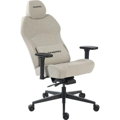Крісло для геймерів GamePro GC760LG Fabric Light Gray