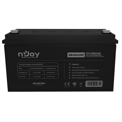 Акумуляторна батарея Njoy GE15012KF 12V 150AH (BTVGCLTODHLKFCN01B) GEL Акумуляторна батарея Njoy GE15012KF 12V 150AH (BTVGCLTODHLKFCN01B) GEL