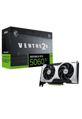 Відеокарта GF RTX 5060 Ti  8GB GDDR7 Ventus 2X OC Plus MSI (GeForce RTX 5060 Ti 8G VENTUS 2X OC PLUS)