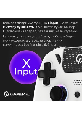Геймпад GamePro GPS13W White