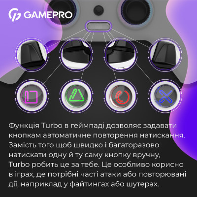 Геймпад GamePro GPS13W White