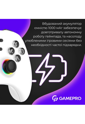 Геймпад GamePro GPX13W White