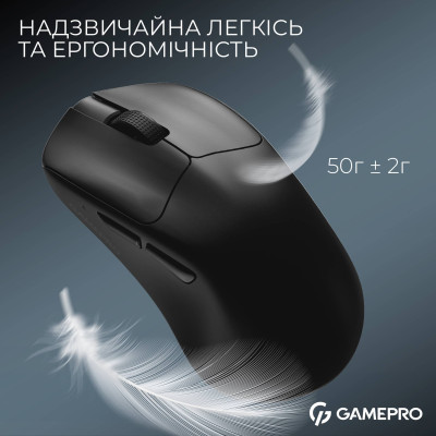 Миша бездротова GamePro Asgard Surt Black (GM017B)
