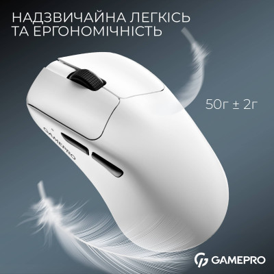 Миша бездротова GamePro Asgard Surt White (GM017W)