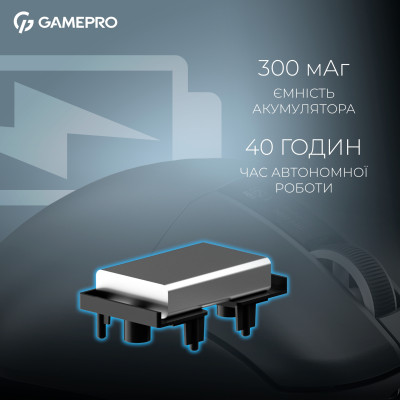 Миша бездротова GamePro Asgard Thor Black (GM023B)