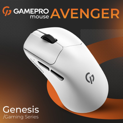 Миша бездротова GamePro Genesis Avenger White (GM096W)