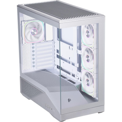 Корпус 1stPlayer GM7-SV-3FN7R-W-1FN7-W Silver