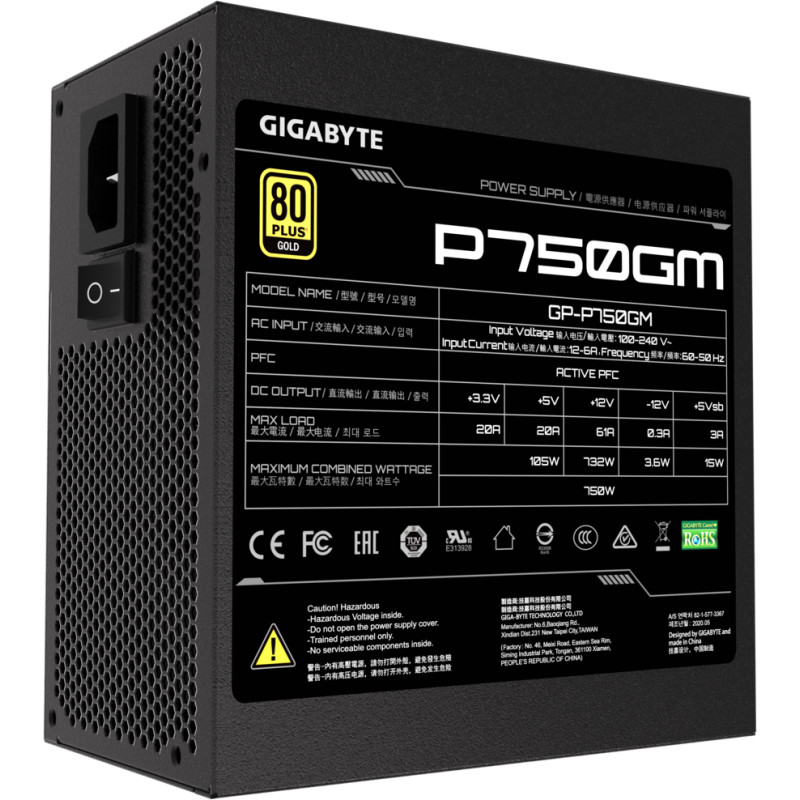 Блок живлення Gigabyte GP-P750GM 750W