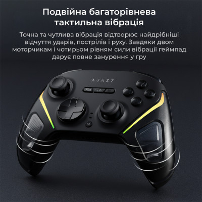 Геймпад Ajazz GP100 RGB Black Геймпад Ajazz GP100 RGB Black