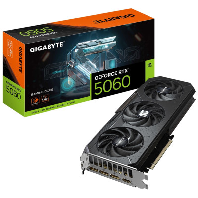 Відеокарта GF RTX 5060 8GB GDDR7 Gaming OC Gigabyte (GV-N5060GAMING OC-8GD) Відеокарта GF RTX 5060 8GB GDDR7 Gaming OC Gigabyte (GV-N5060GAMING OC-8GD)